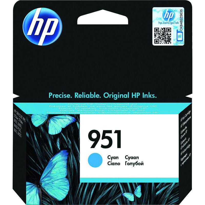 HP 951 Cartouche encre couleurs séparées pour imprimante jet d'encre