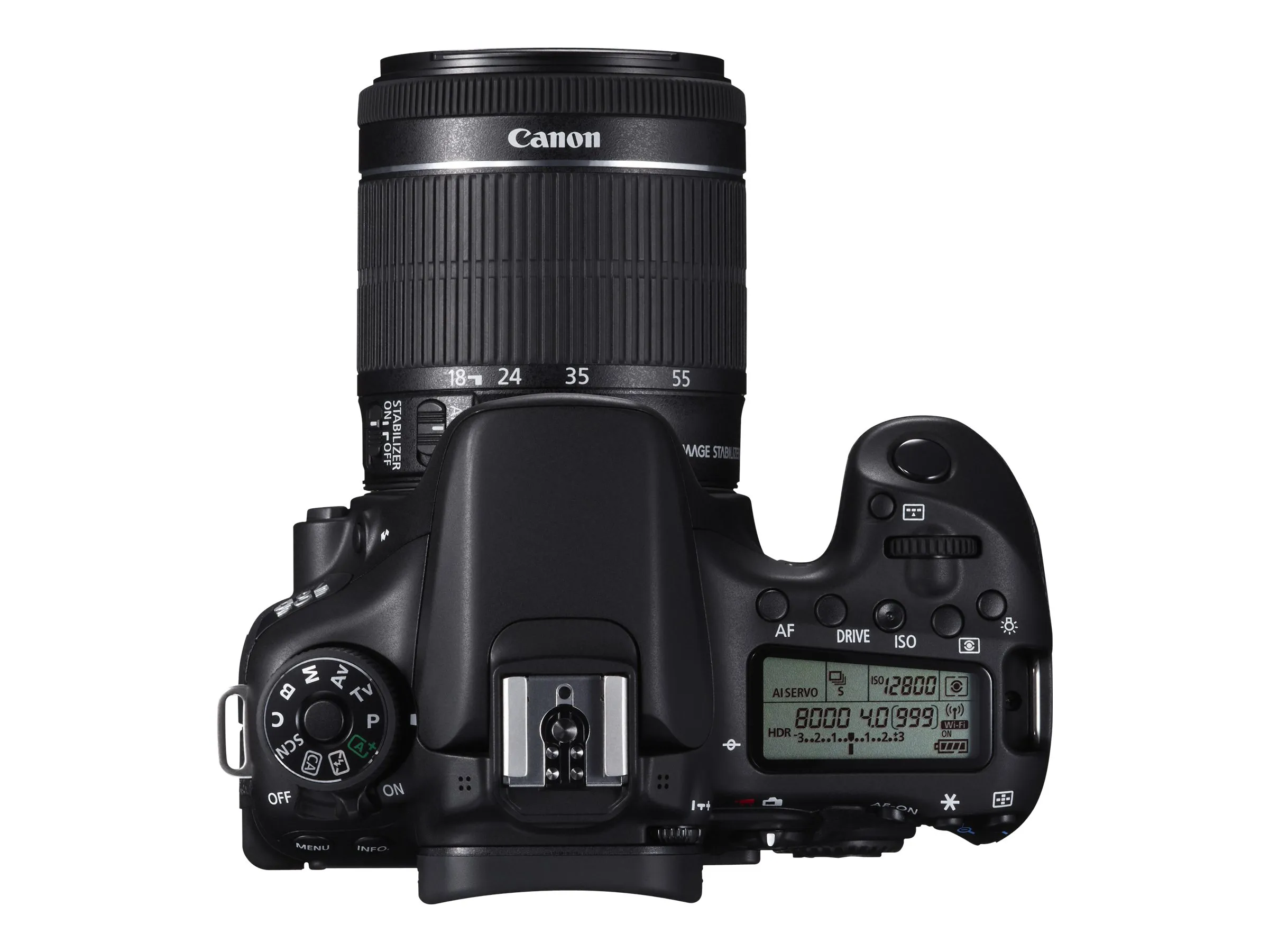 Canon EOS 70D - Digitalkamera - SLR - 20.2 MP - APS-C - 1080p - 3x optisk zoom EF-S 18-55 mm IS STM objektiv - Wireless LAN