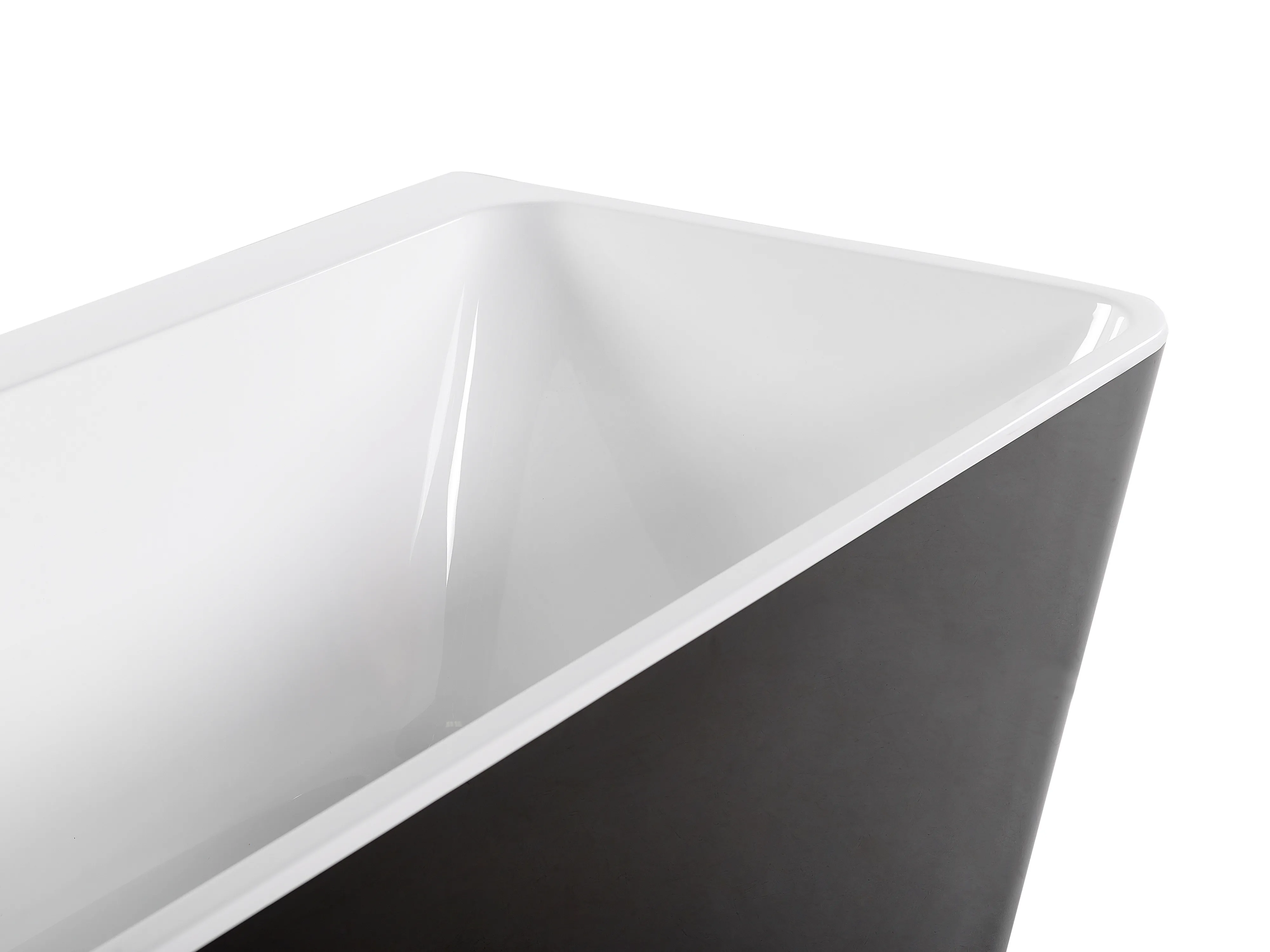 Badkuip HASSEL 170 x 80 cm Zwart