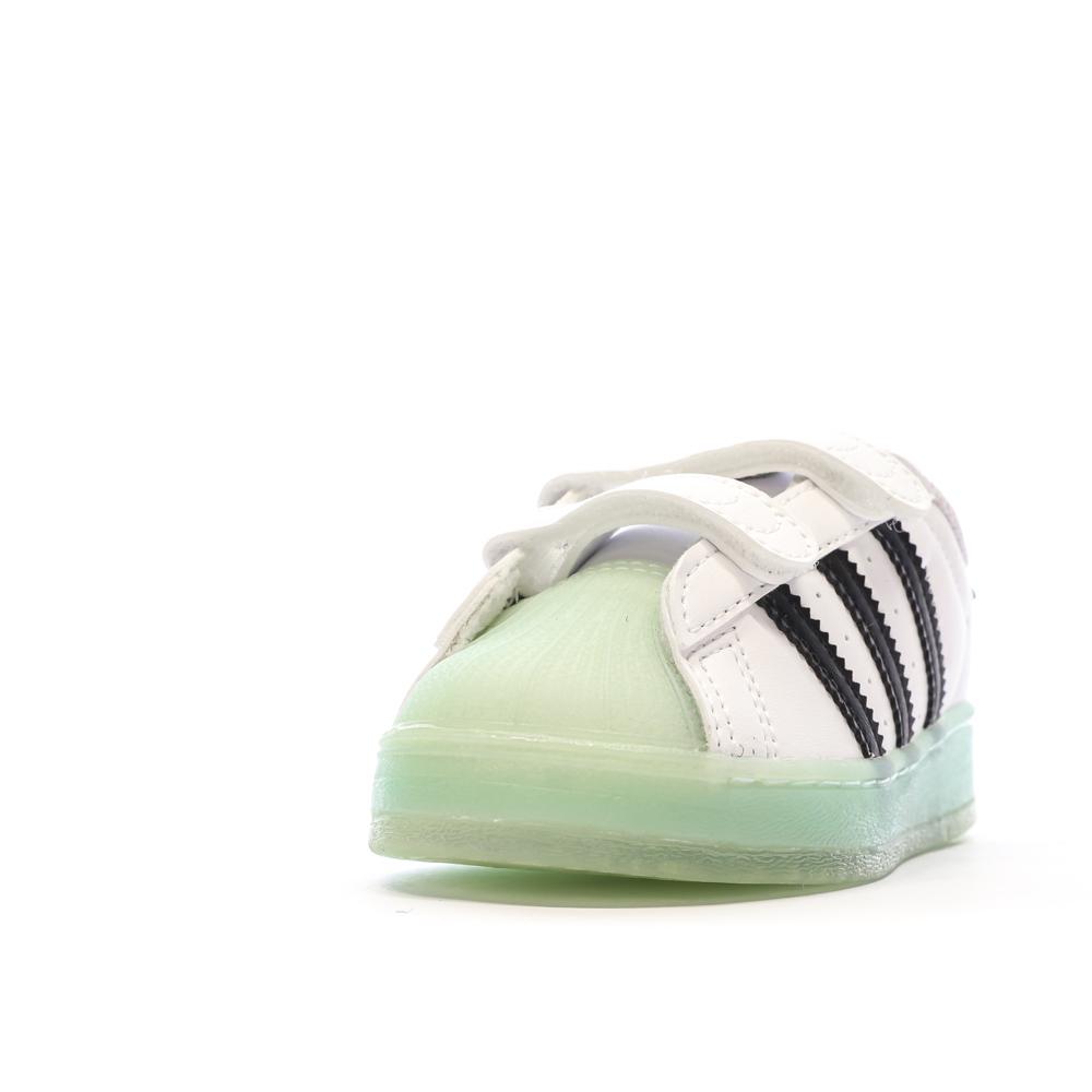 Adidas Baskets Blanches Bébé/Enfant Adidas Superstar Led Light