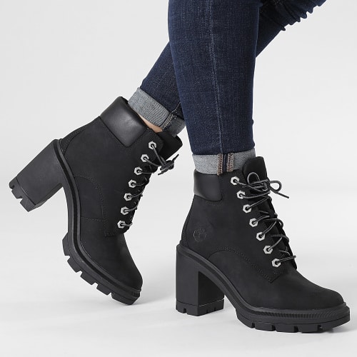 Boots Femme Allington Heights 6 Inch Lace Up A5Y6C Black Nubuck