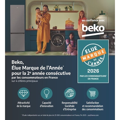 Réfrigérateur congélateur en bas Beko B7BCNA296HS