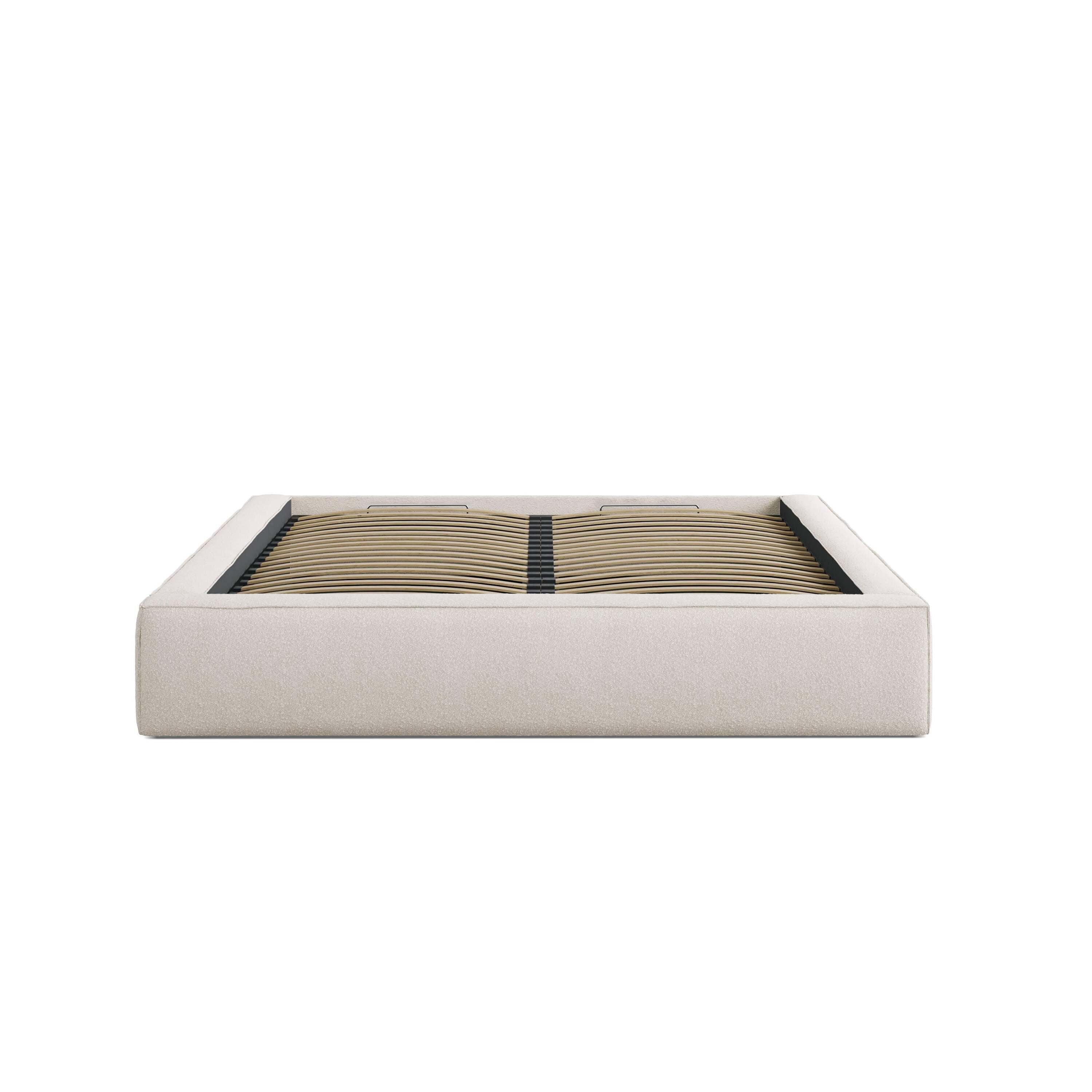 Micadoni Bedframe met opbergvak Simon 200x200 bouclé