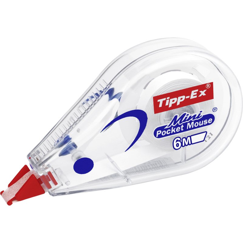 Correcteur à sec Tipp-Ex Mini Pocket Mouse - largeur 5 mm - Longueur 6 m.