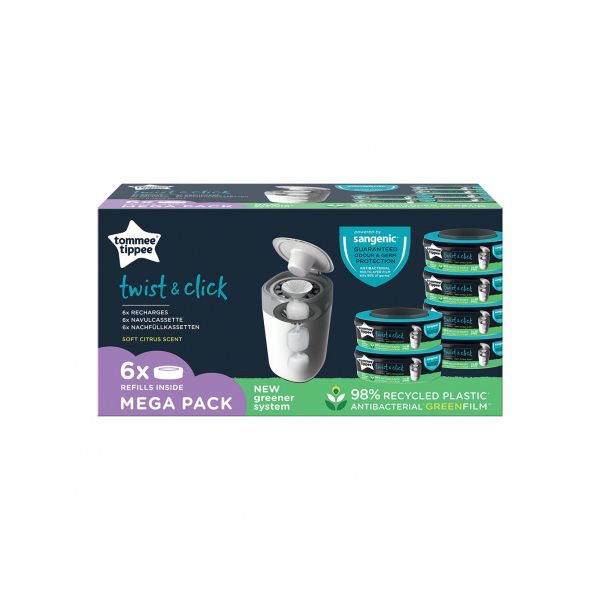 Tommee Tippee 6-Pack Navulling - Twist & Click