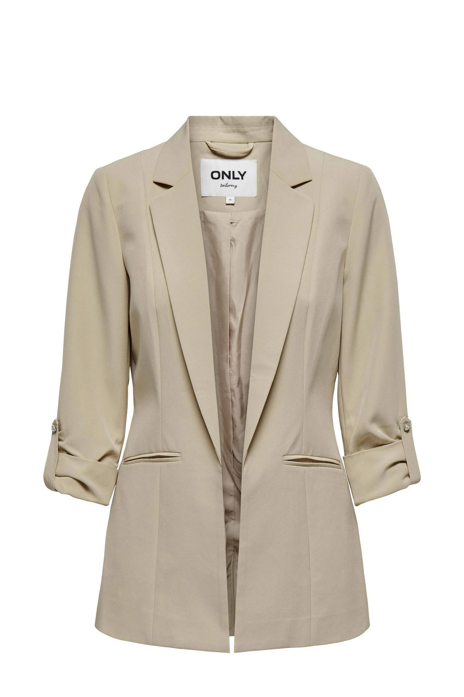 ONLY getailleerde blazer ONLKAYLE ecru