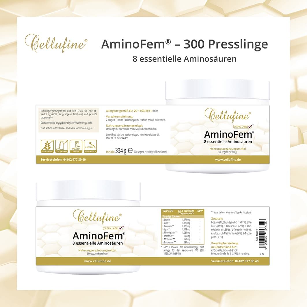 Cellufine® AminoFem® Aminosäuren-Presslinge