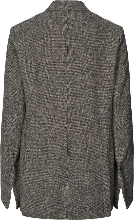 Rabens Saloner Mini check jacket - Helin Coffee check