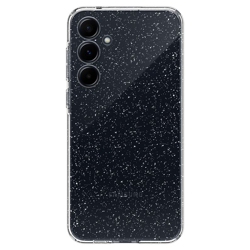 Samsung Galaxy A55 Liquid Crystal Glitter Case Gummi Hülle (ACS07538) - Crystal Quartz (Transparent)