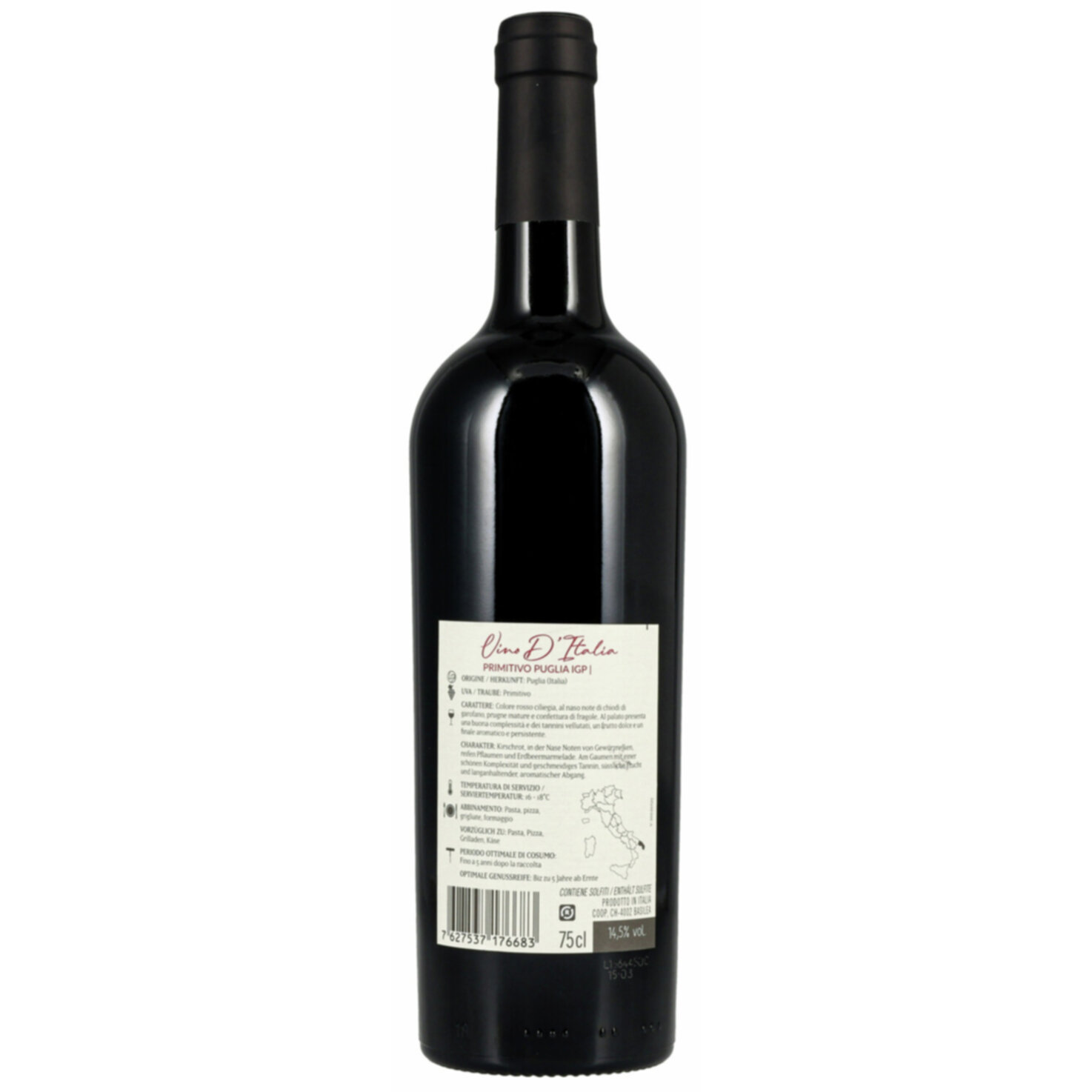 PG Primitivo Puglia IGP Jg 75CL, 2024 -75cl