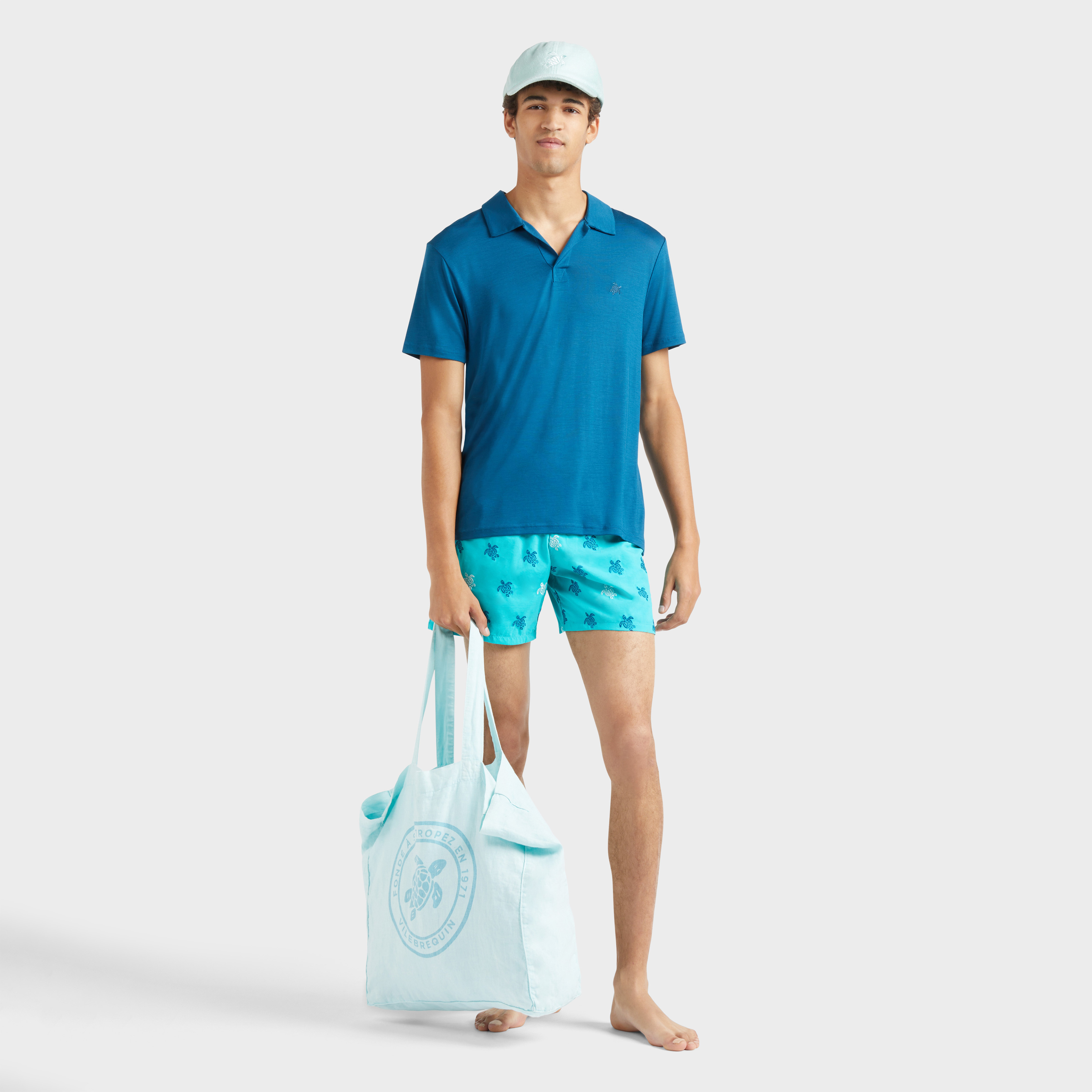 Polo en Tencel homme uni | Site Vilebrequin | PRLH9R02