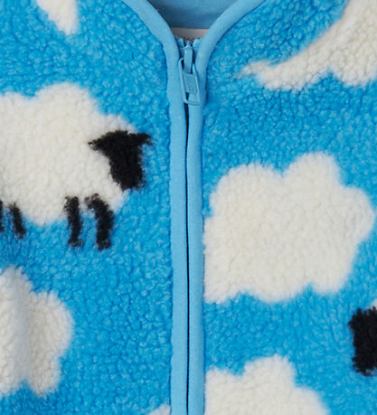 Stella McCartney Kids Fleecejakke - LyseBlå m. Skyer/F?r