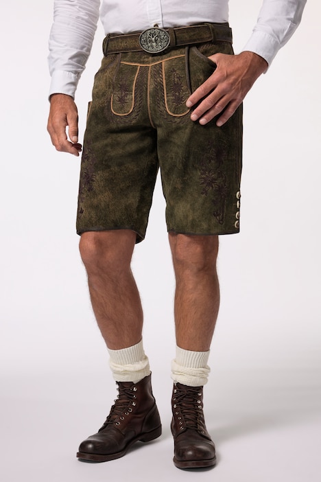Trachtenhose, Tracht, Ziegenleder, traditionelle Stickereien, Gratis Ledergürtel