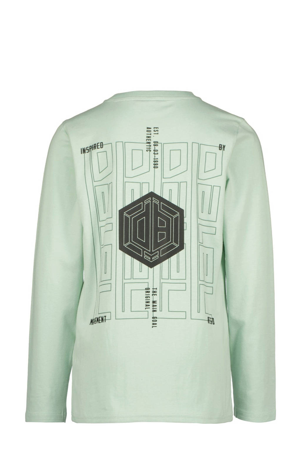 Vingino longsleeve Jonno met backprint mintgroen
