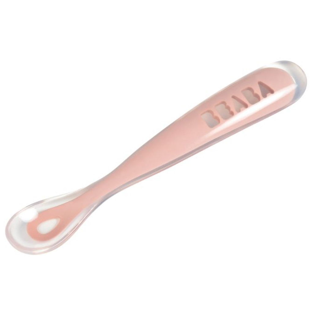 BeabaBeaba   ergonomischer erster Löffel pink