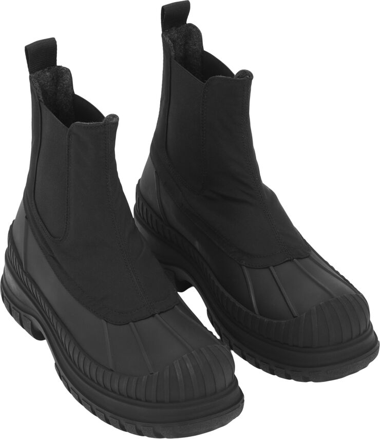 Ganni Outdoor Chelsea Boot Black