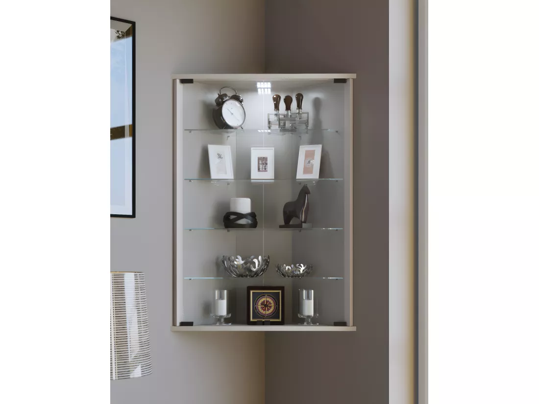 Vitrine murale Vitrine d'angle Vecko