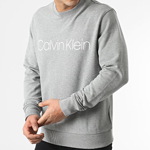 Sweat Crewneck Cotton Logo 4059 Gris Chiné