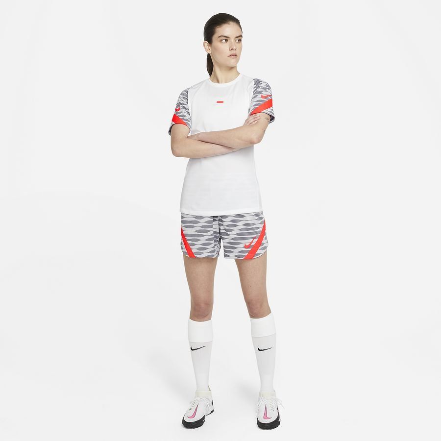 Nike Maillot Dri-FIT Strike 21 - Blanc/Noir/Rouge Femme