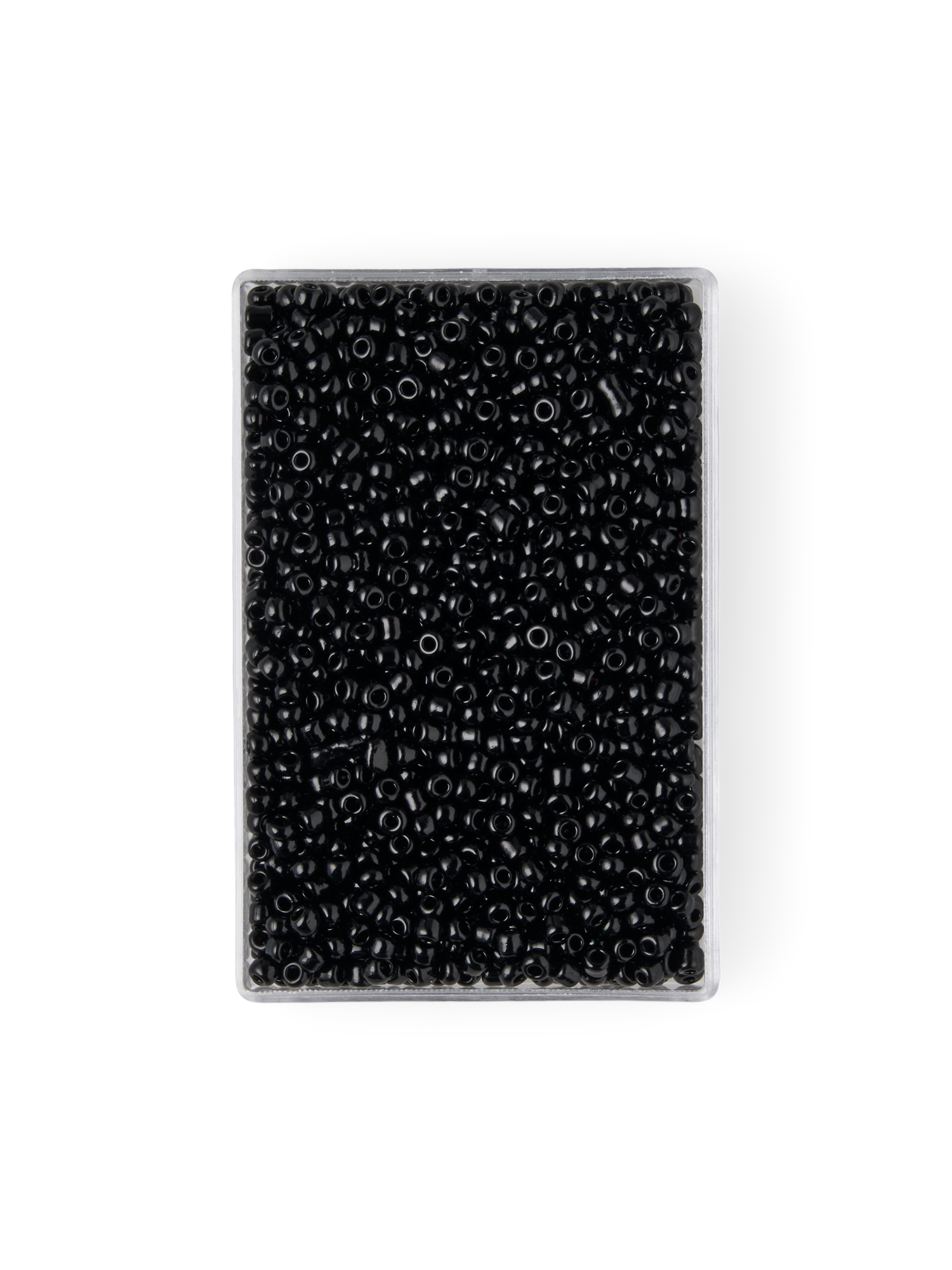Glasperler | Glas. 2 x 1,5 mm. | Black