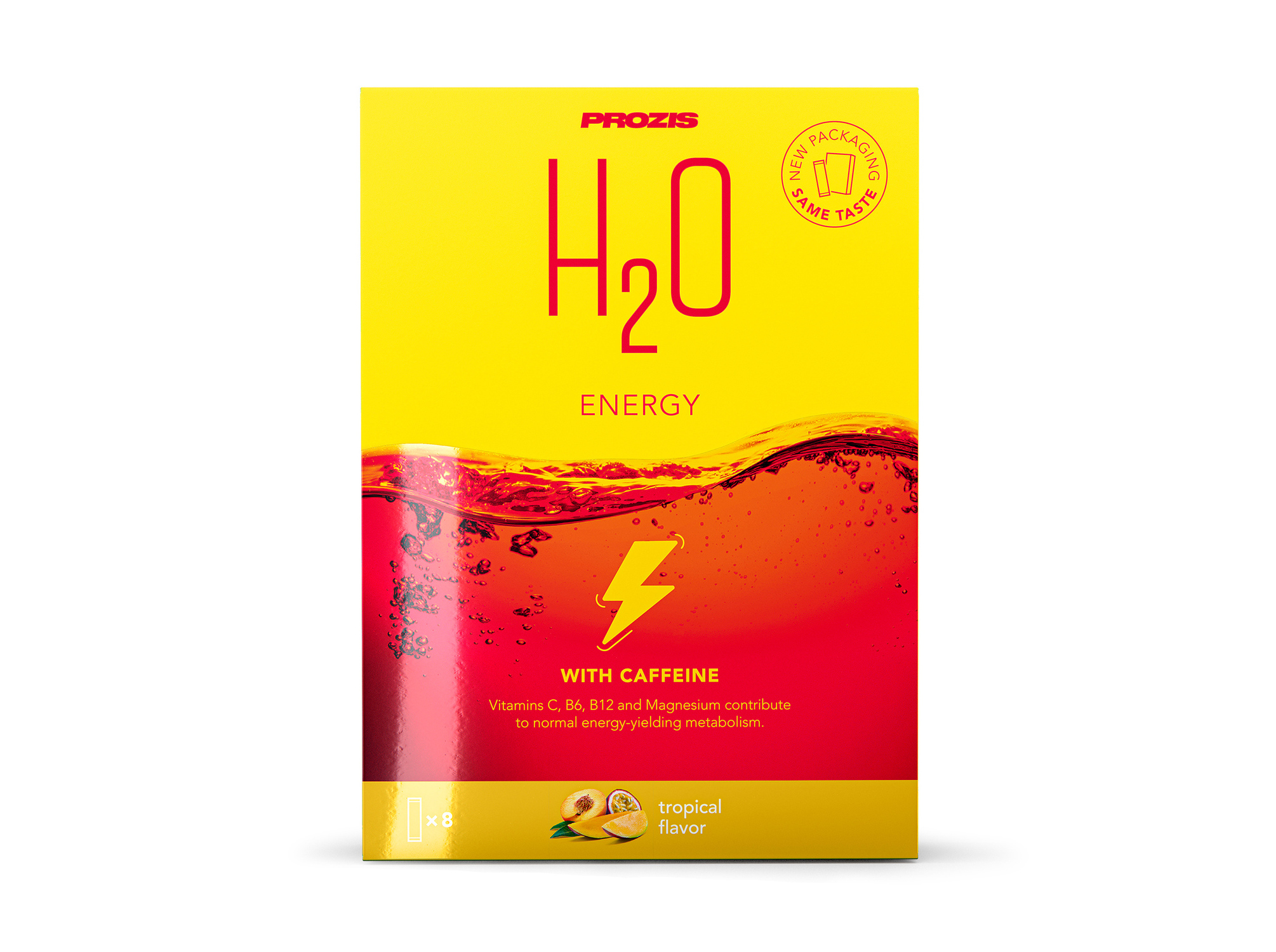 BEBIDA INSTANTANEA H2O PROZIS ENERGY TROPICAL 72 G ( 8X9G)