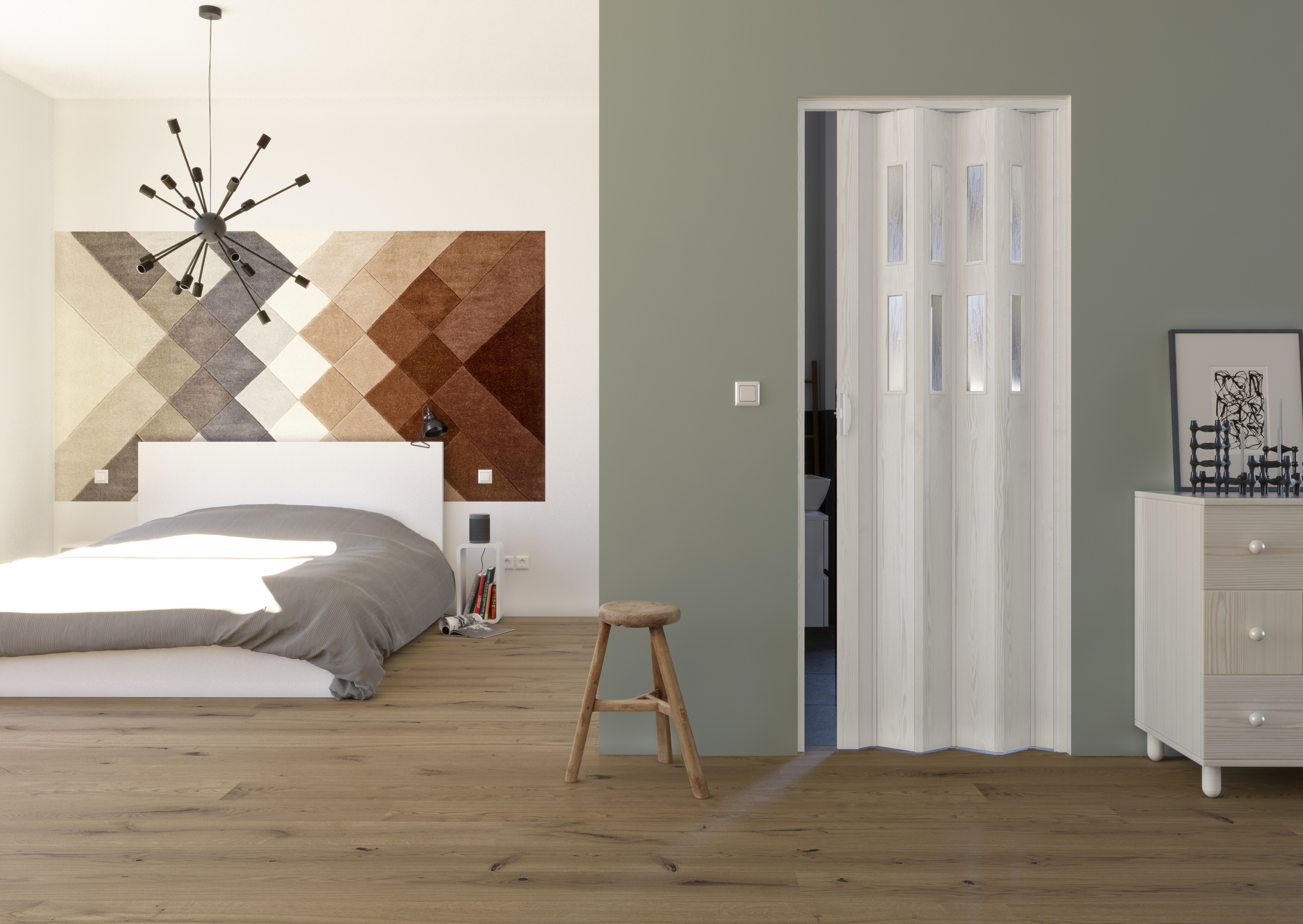 Forte/HME Luciana eiche weiß 2 Fenster