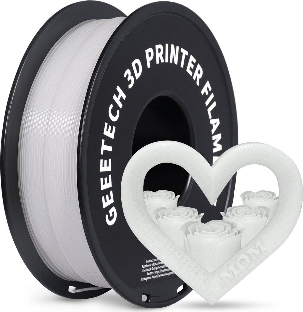 GEEETECH  PLA Luminous Rose Red, 1,75 mm / 1000 g    Lass deine Ideen in Rose Red leuchten