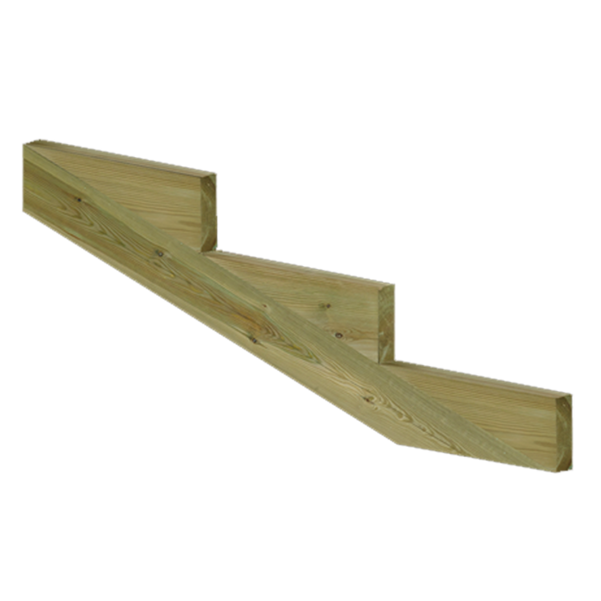 XL Trapboom 3 treden – geïmpregneerd hout – buitentrap, tuintrap, terrastrap
