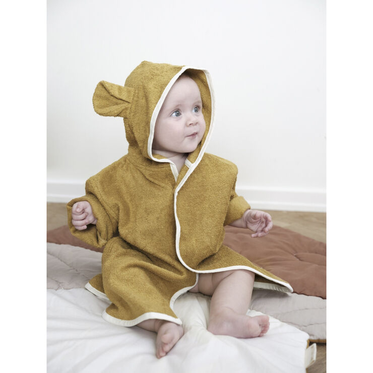 Fabelab Poncho-robe - Baby - Bear - Ochre Ochre