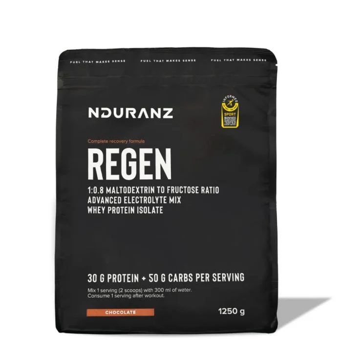 Nduranz Unisex Energi-pulver Regen 1250 g Hvid