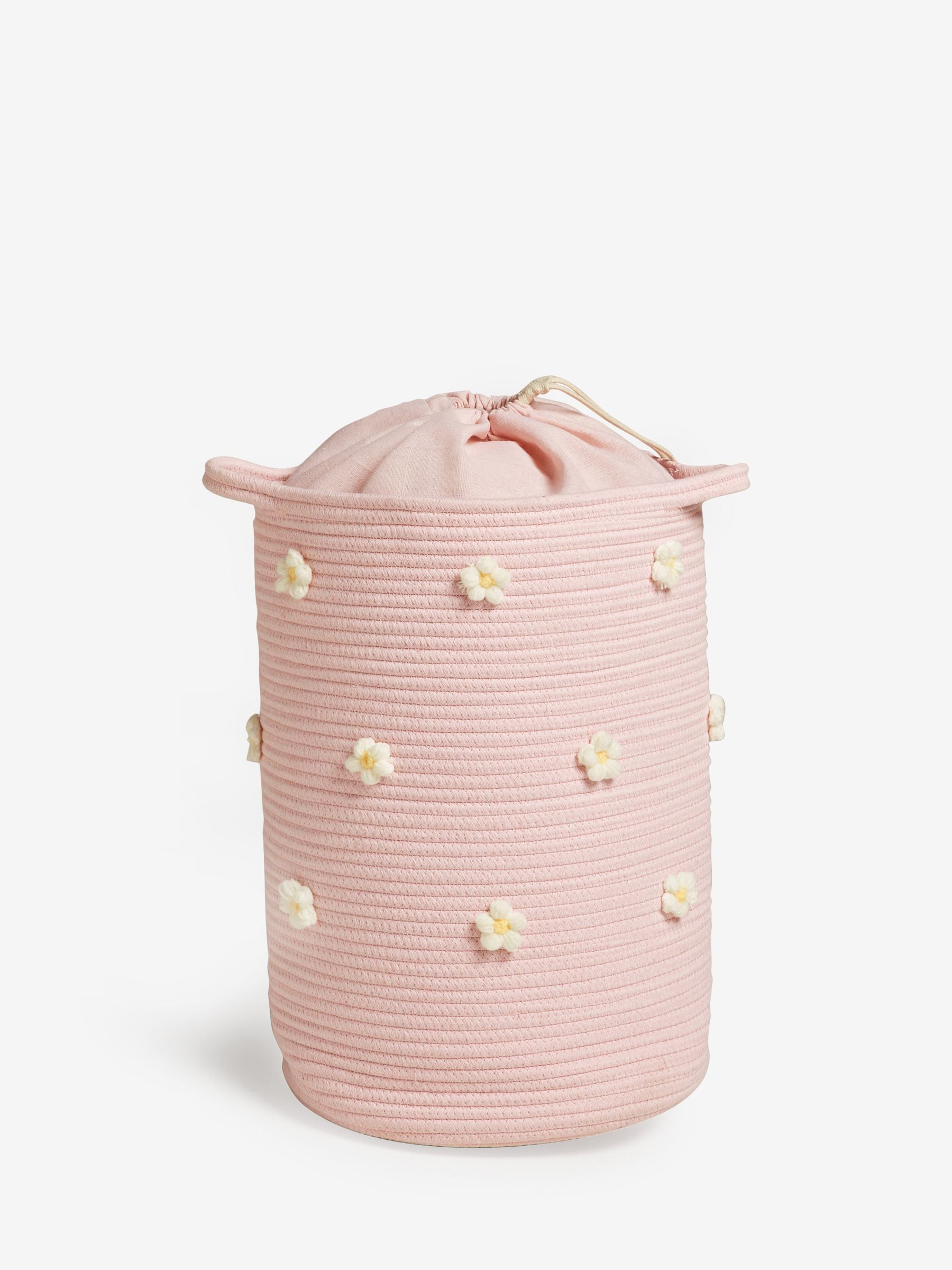 Wasmand met madeliefjes