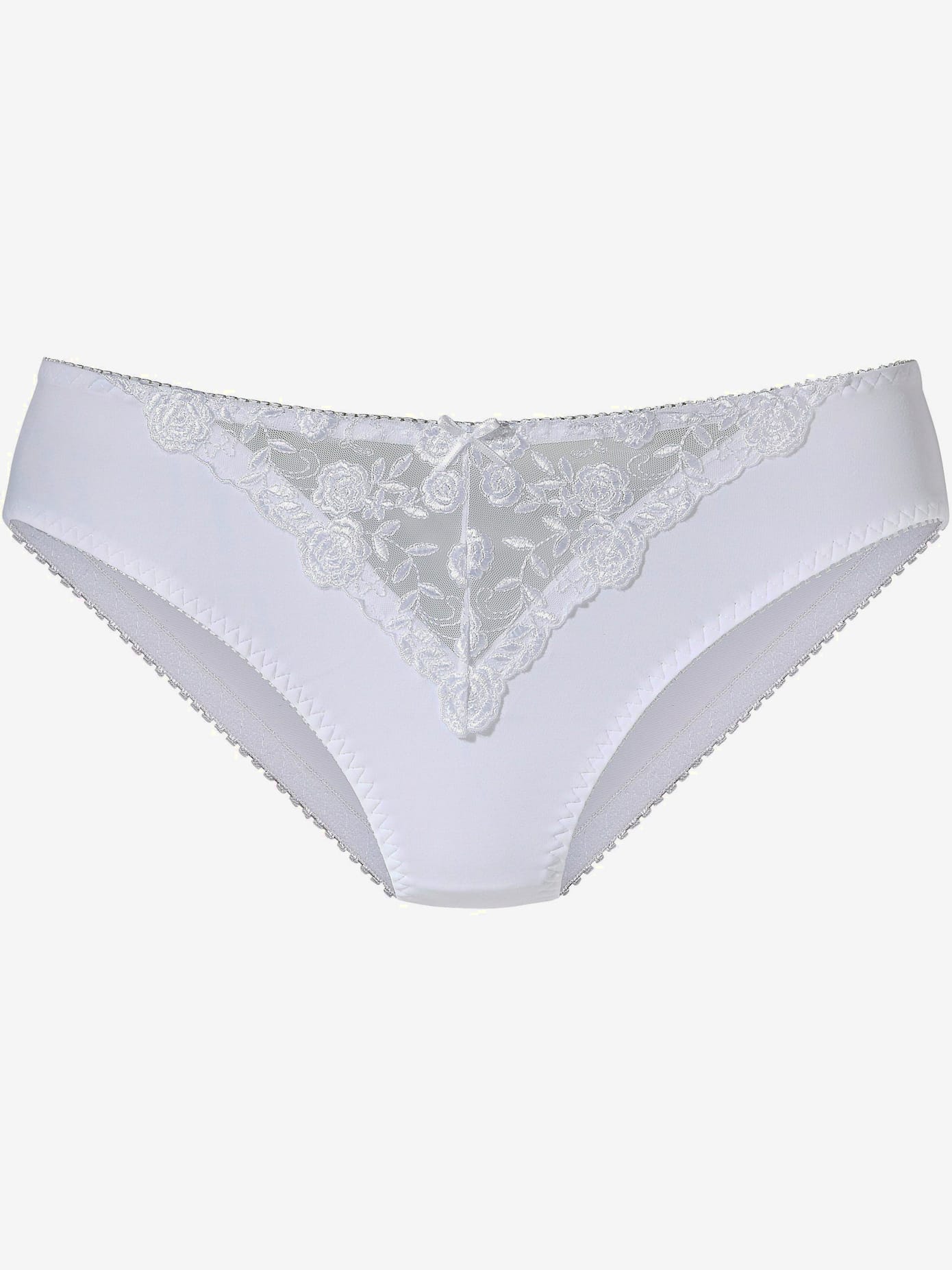 Slip avec dentelle brodée