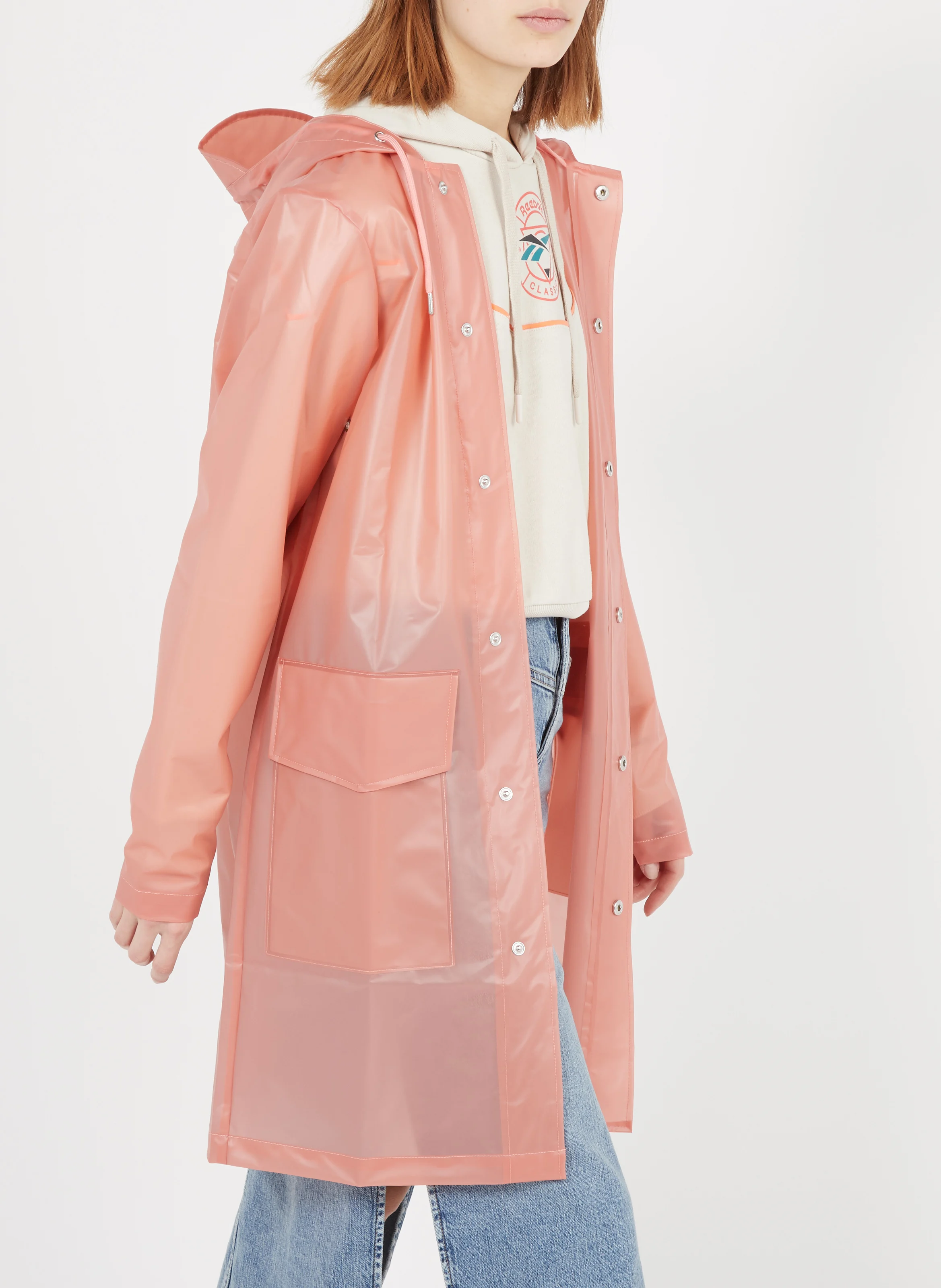 Coupe-vent à capuche imperméable | Orange