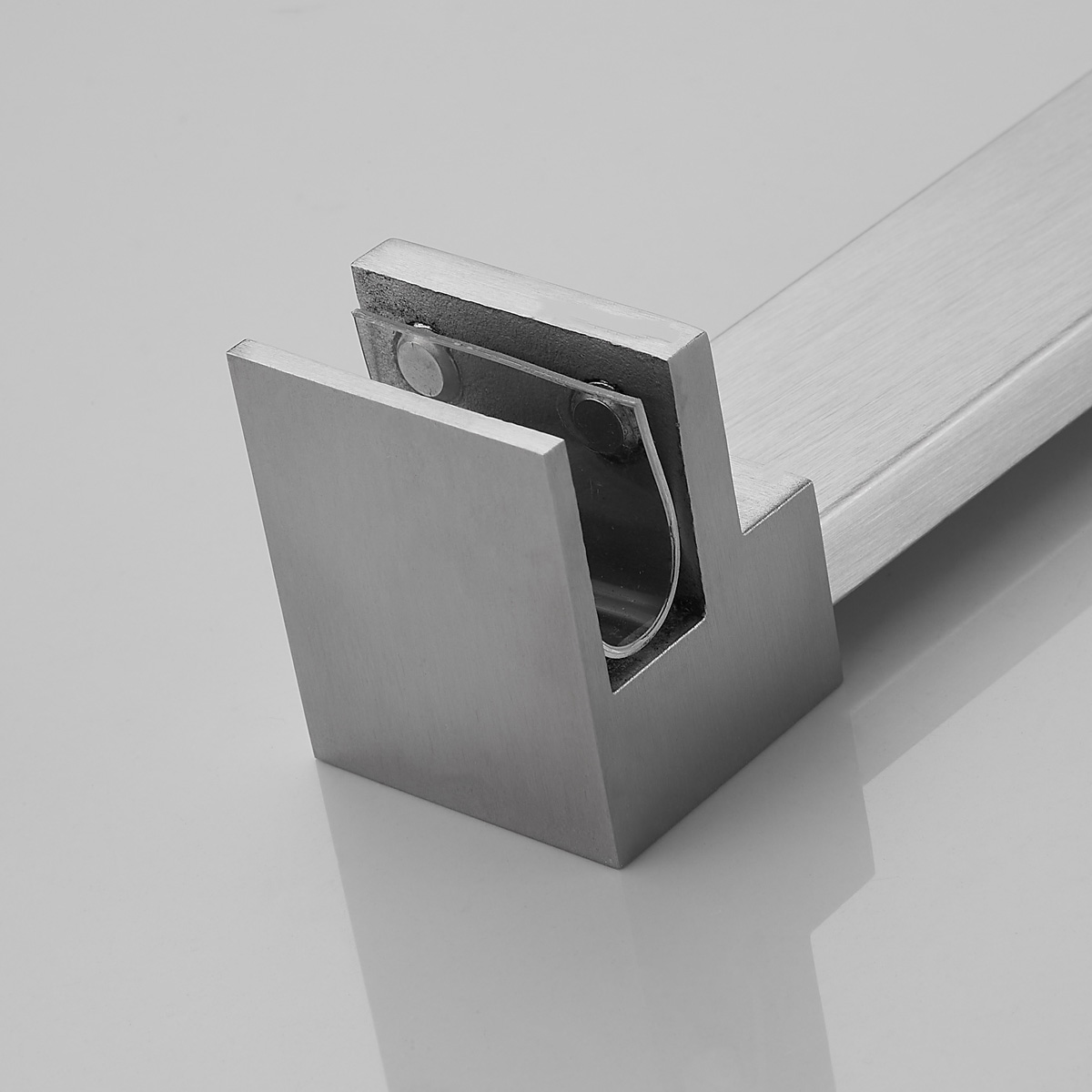 Saniclear Modern klemmen   stabilisatiestang 100cm RVS