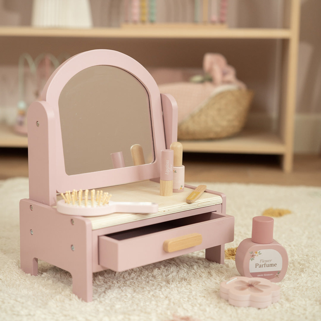 little dutch kaptafeltje met accessoires - roze