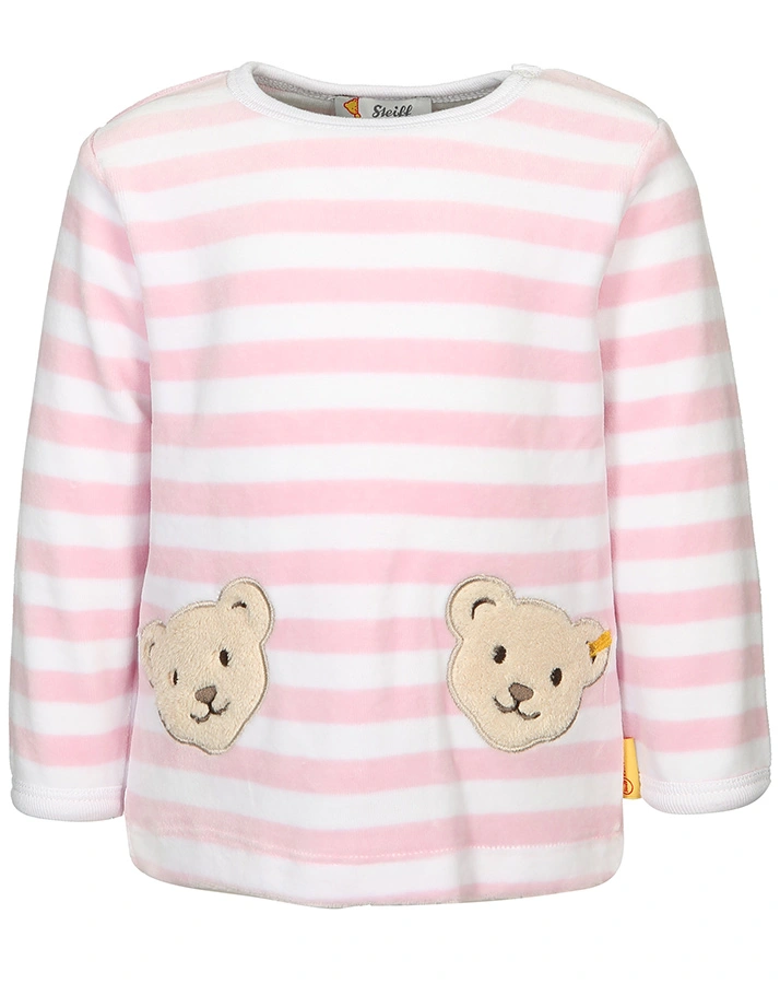 Nicki-Sweatshirt BASIC – ZWEI TEDDYS in rosa