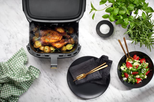 Digital Dual Blaze Airfryer 8L (sort)