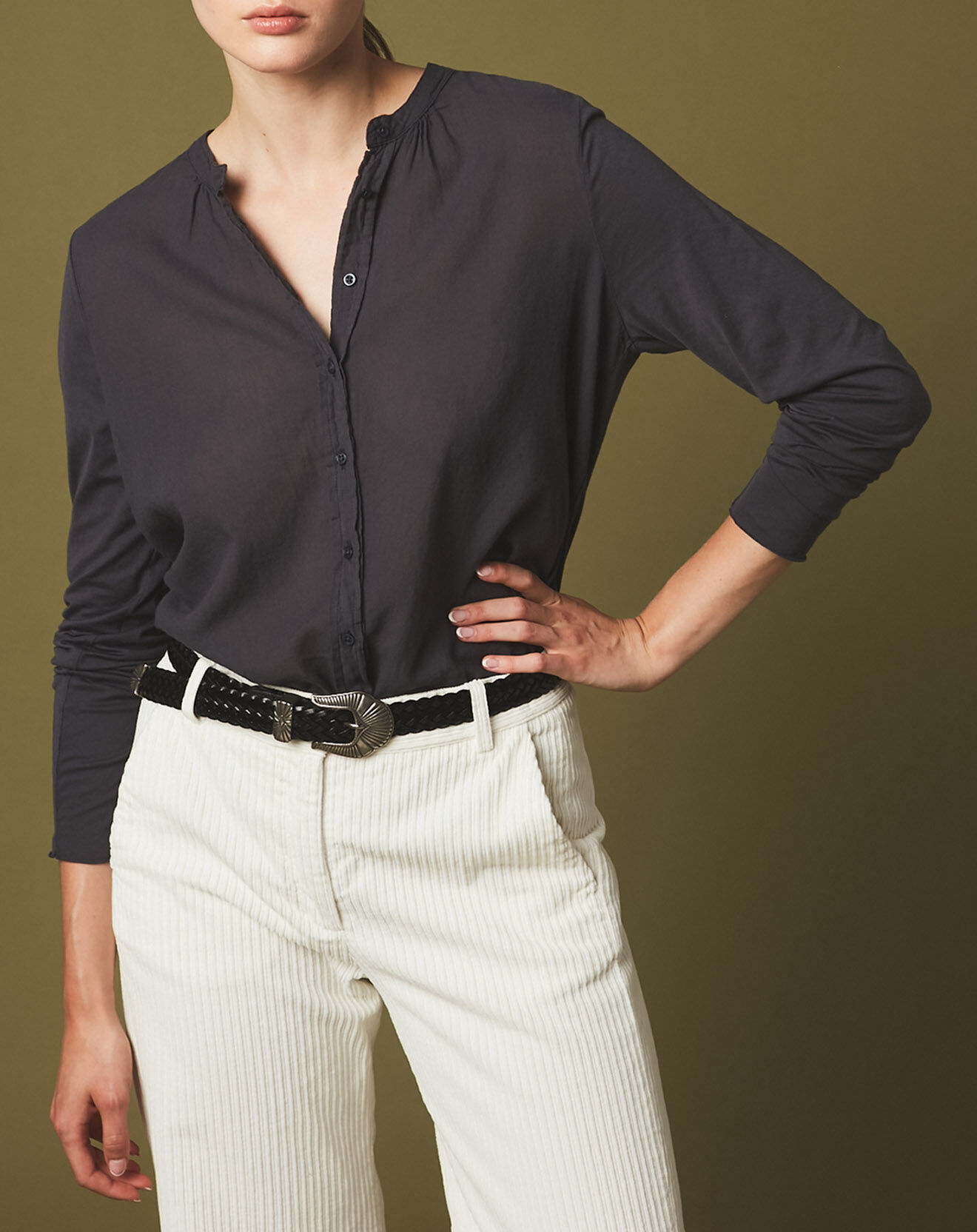 Hartford Ceinture en Cuir Adele noire
