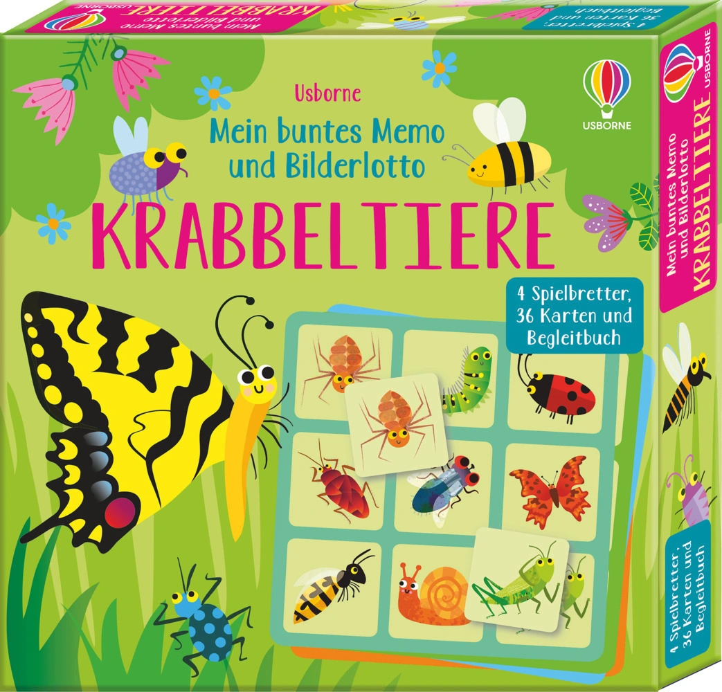 Mein buntes Memo und Bilderlotto – Krabbeltiere