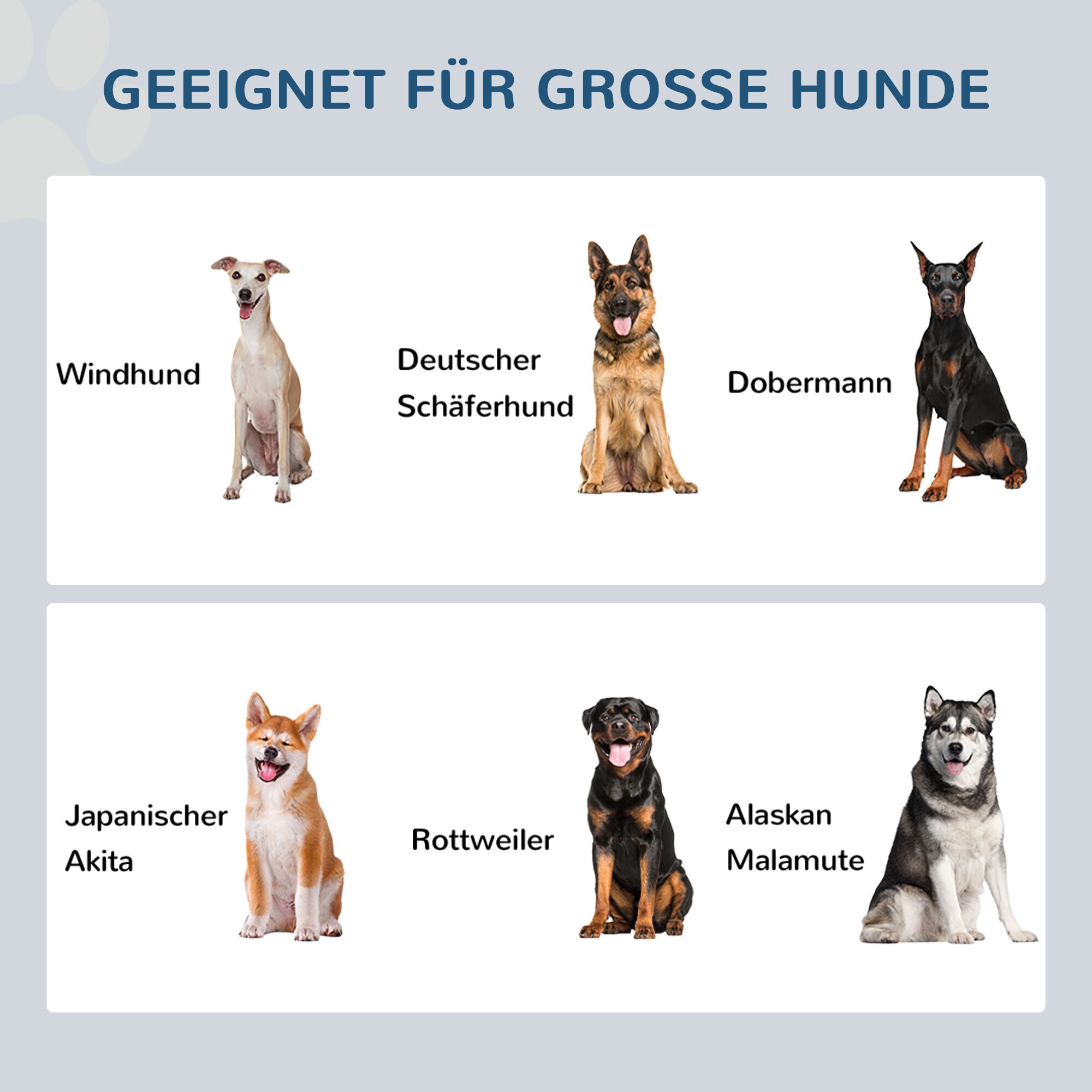 PawHut Hundenapf mit erhöhtem Design weiß 63L x 30B x 38H cm
