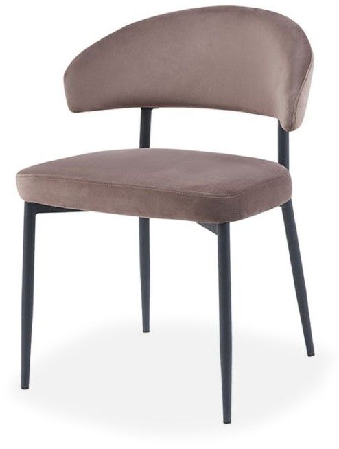 Eetkamerstoel Taupe HU-77.035 Bliss B56 x D55 x H76 cm