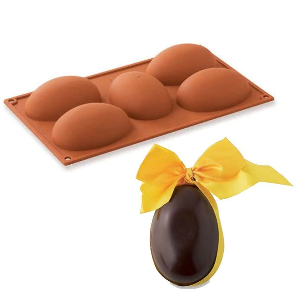 Moule demi-oeufs de Pâques en silicone Silikomart