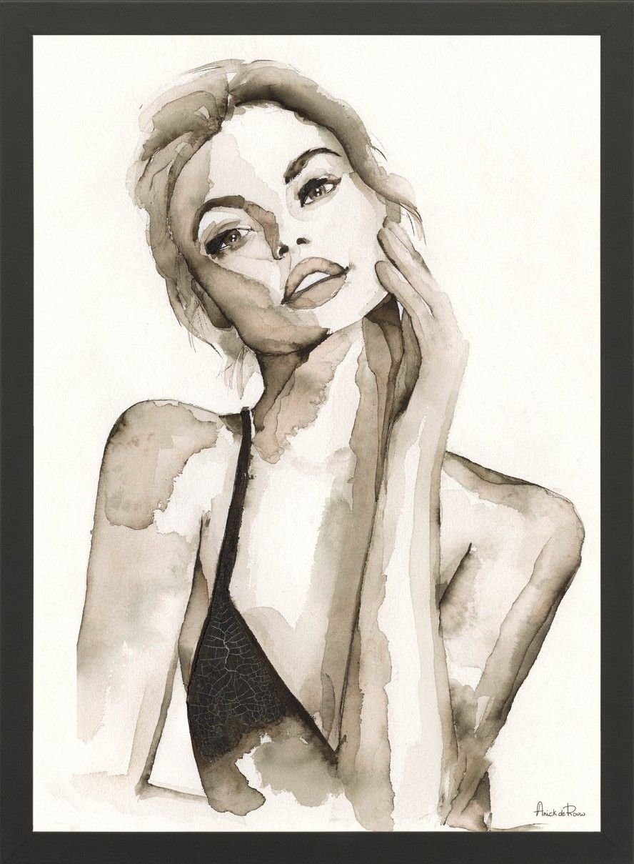 Art Print A Womans Face