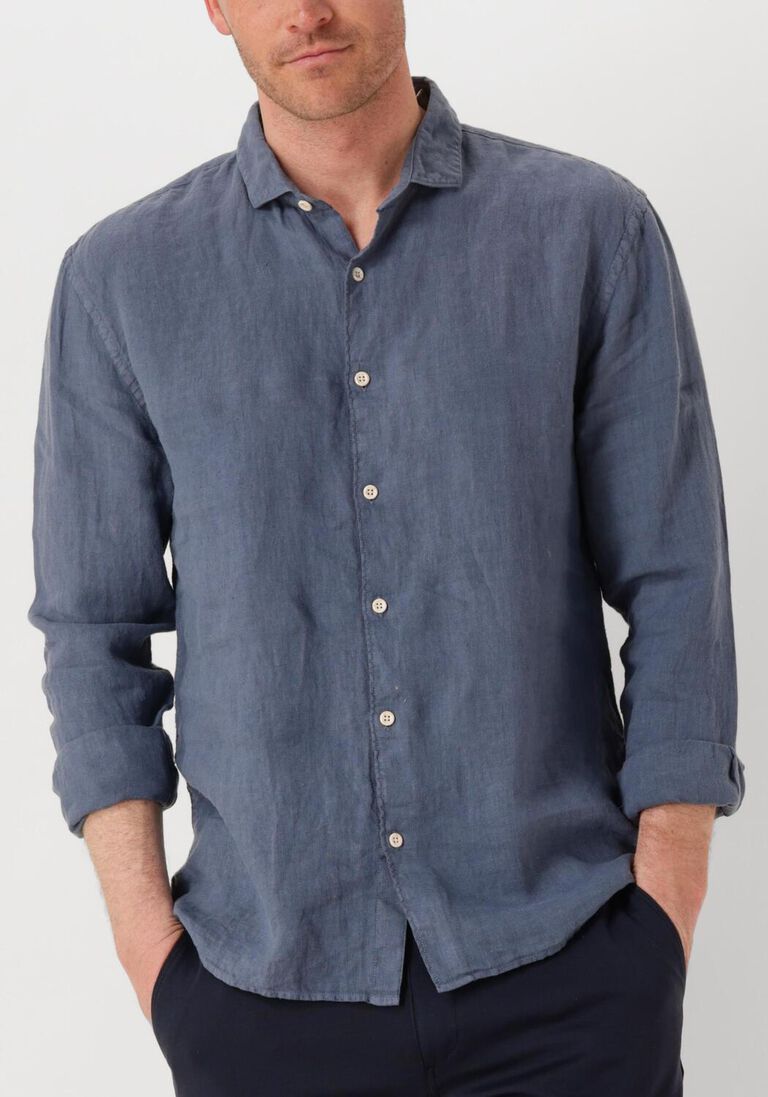 donkerblauwe the goodpeople casual overhemd soho