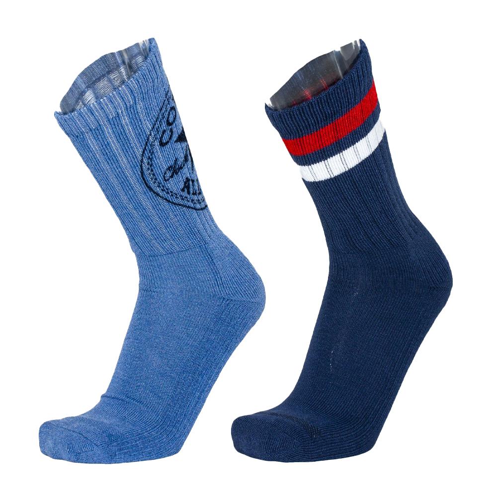 Converse 2x Paires de Chaussettes Marine Homme Converse S7014119