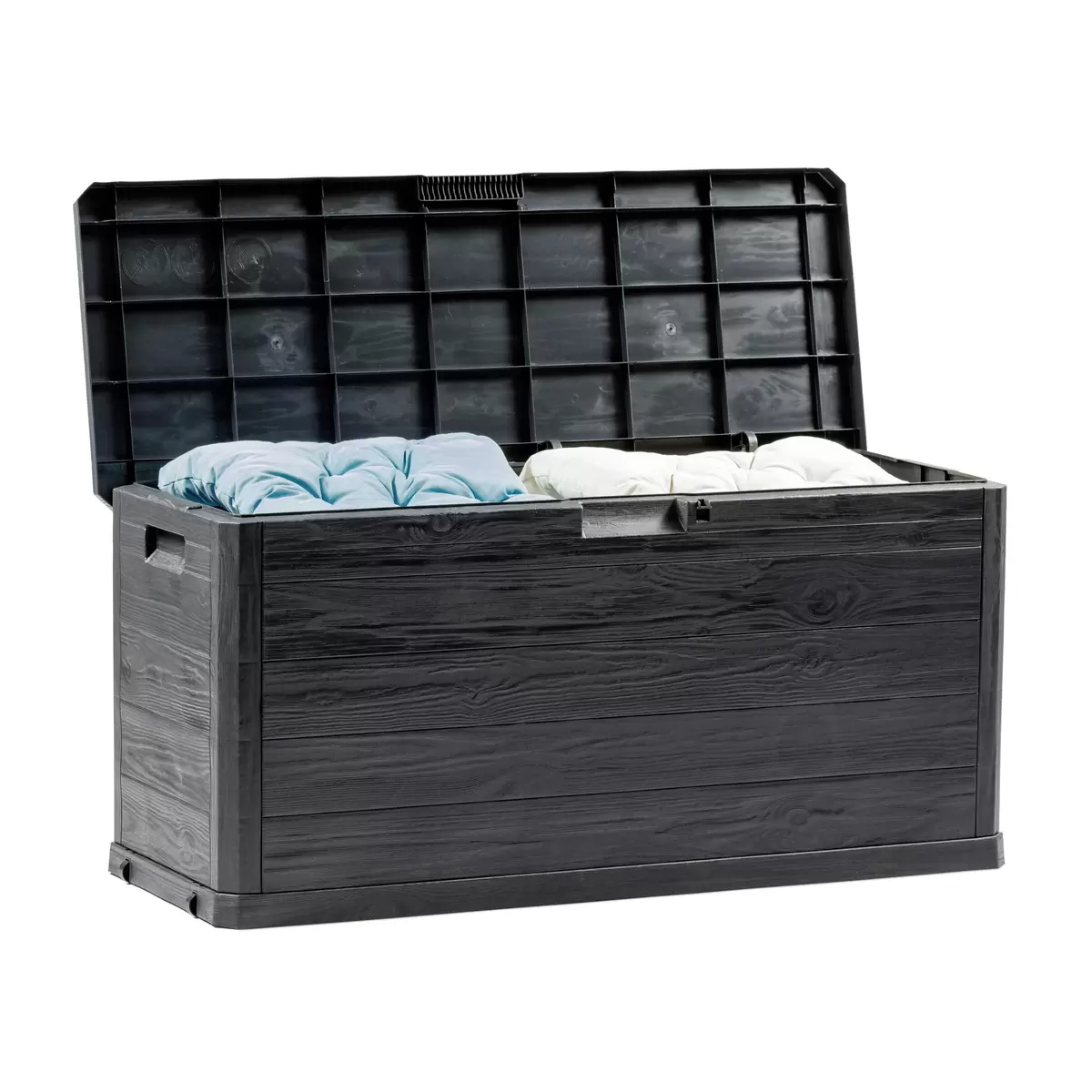 Luca Bessoni Kissenbox Woody wasserdicht Dunkelgrau