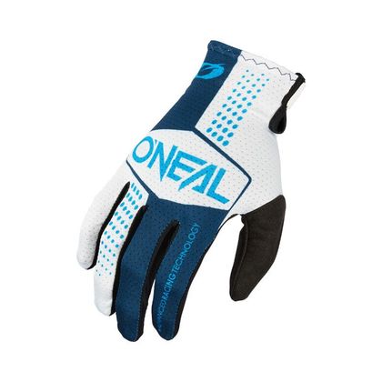 Gants cross O'Neal MATRIX - SPLIT 2025 - Blanc / Bleu