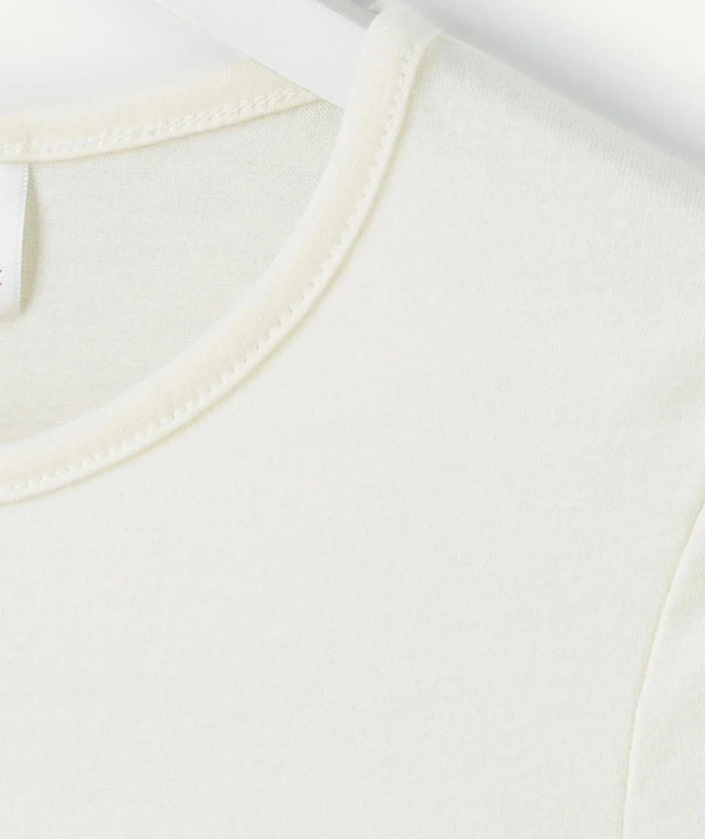 DAMARTT-SHIRT MANCHES COURTES MICROFIBRE THERMOLACTYL SENSITIVE ÉCRU