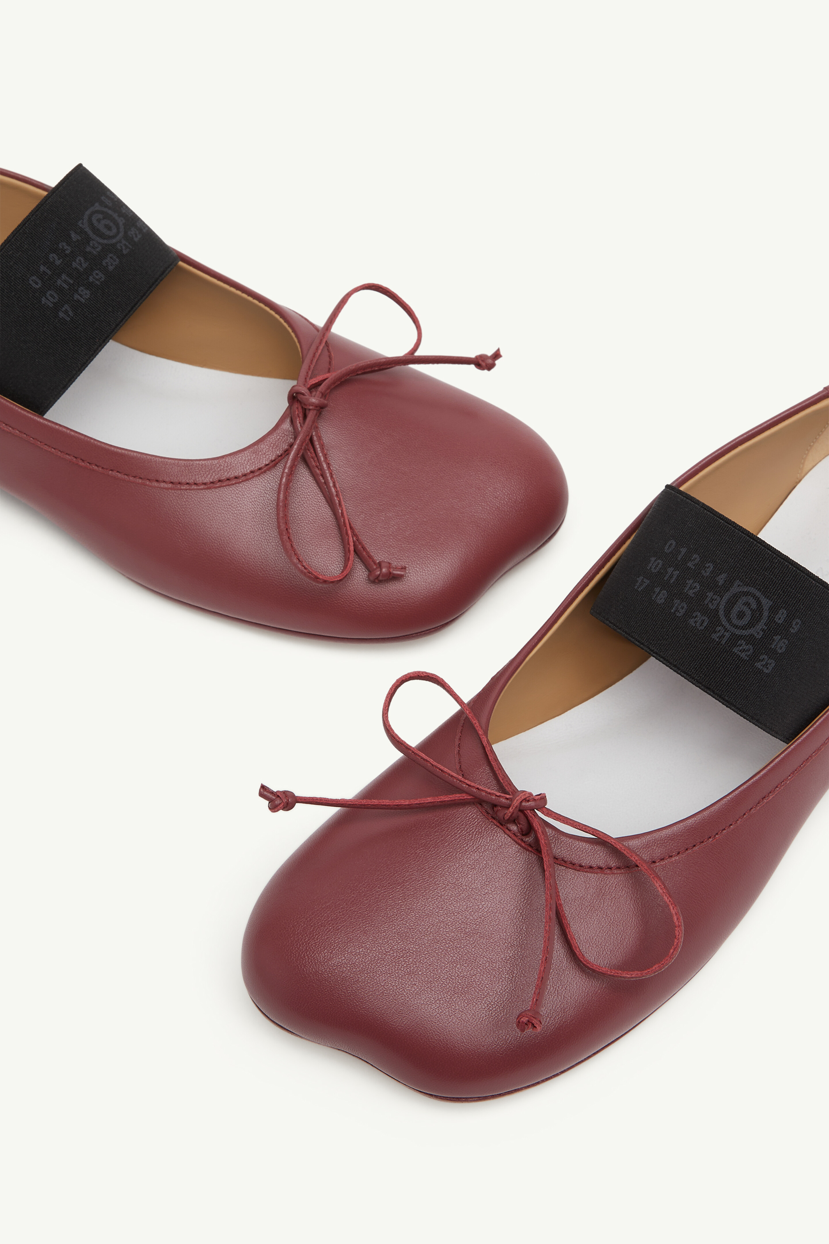 Ballerines anatomiques Numeric en cuir pour femme | MM6 Marron