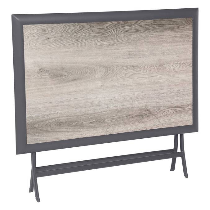 Table de jardin pliante rectangulaire AZUA Gris smoke